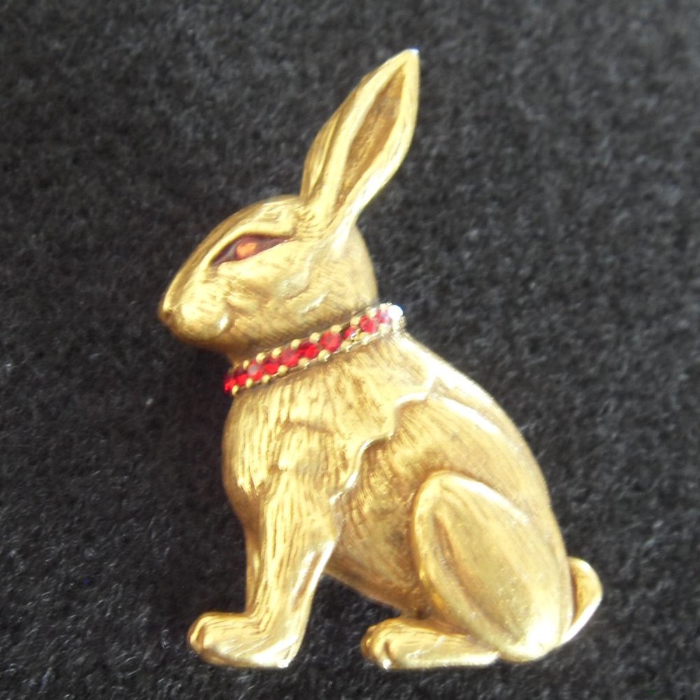 Vintage Rabbit Brooch Pin - MMA